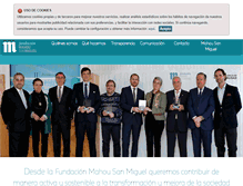 Tablet Screenshot of fundacionmahousanmiguel.com